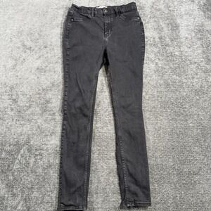 Free‎ People Women's Faded Black Jeans Size 29R Denim Stretch Skinny Cotton